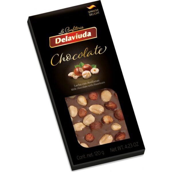 DELAVIUDA TEJCSOKOLÁDÉ MOGYORÓVAL 130G