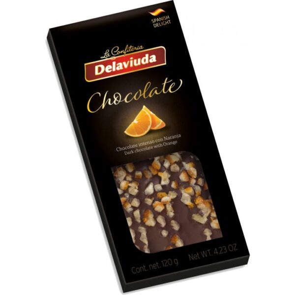 DELAVIUDA ÉTCSOKOLÁDÉ NARANCCSAL 120G