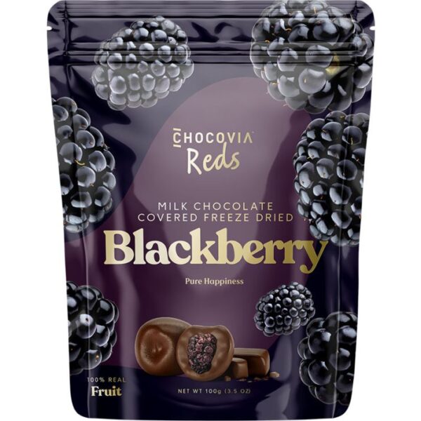 CHOCOVIA - REDS - LIOFILIZÁLT SZEDER TEJCSOKOLÁDÉBA MÁRTVA 100G
