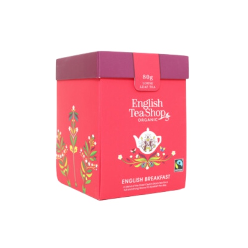 ETS 80g English Breakfast szálas bio tea új