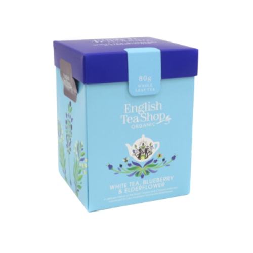 ETS 80g Fehér tea Áfonya & Bodza szálas bio tea