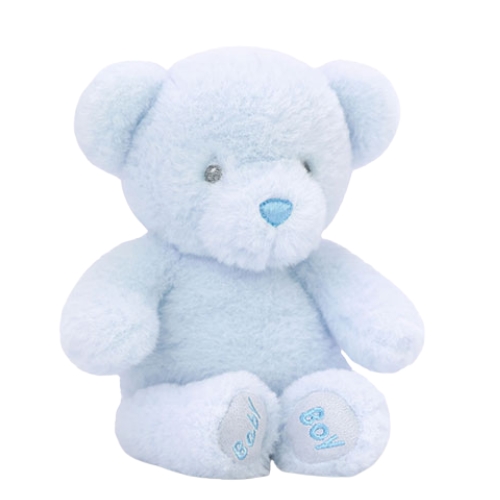 Keeleco bébi plüss maci kék 16cm