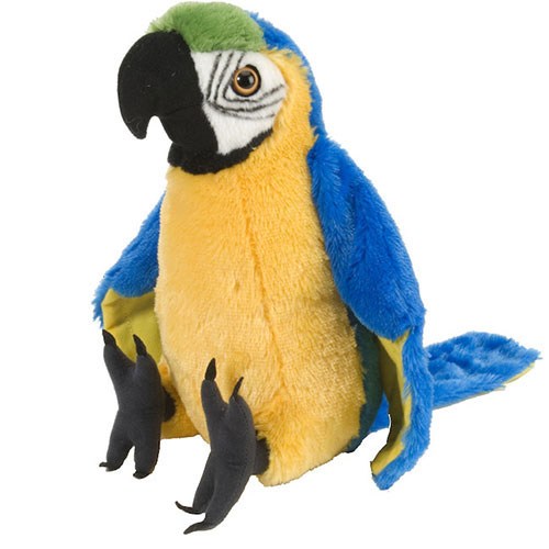 Plüss Ara papagáj kék 30cm