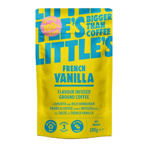 Little's Őrölt Francia Vanília ízesítésű kávé 100g