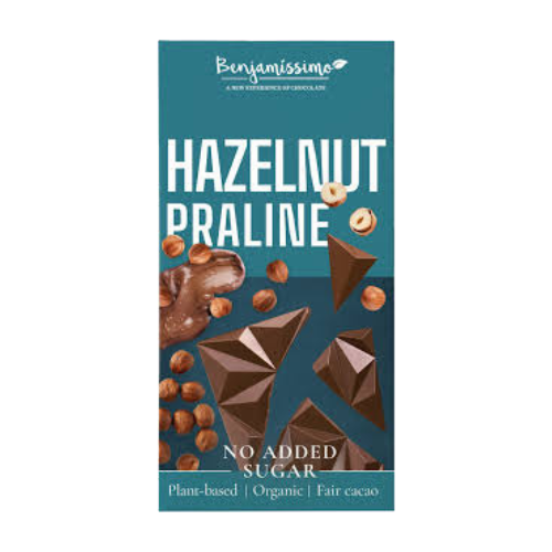 Benjamissimo BIO NSA Csokoládé Mogyoró Pralinéval 60g