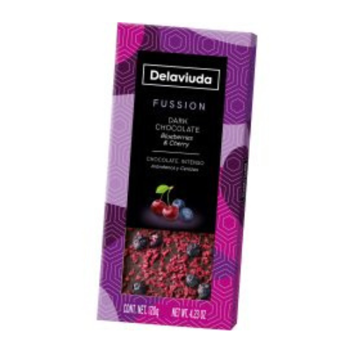 Delaviuda Étcsokoládé Meggyel és Áfonyával 120g