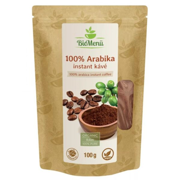 BioMenü BIO 100% Arabika instant kávé 100 g
