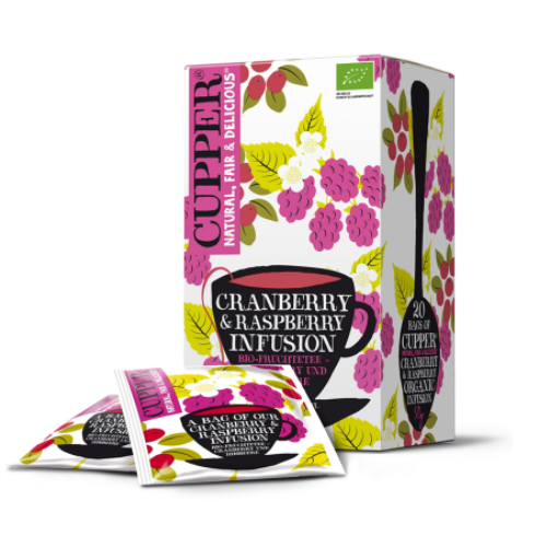 CUPPER Áfonya & Málna bio tea